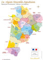 Région Nouvelle-Aquitaine_Départements-Arrodissements-Préfectures-Sous-préfectures_2019