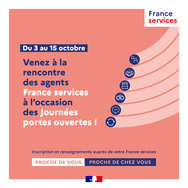 2ème édition des Journées portes ouvertes France services du 3 au 15 octobre 2022 