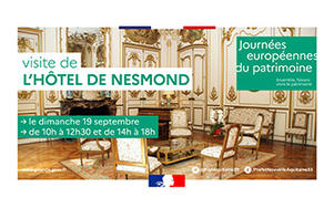 Journées européennes du patrimoine 2021 - Visite de l’hôtel de Nesmond, résidence préfectorale