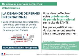 Permis internationaux et échanges de permis étrangers : ouverture d’une ligne dédiée aux usagers