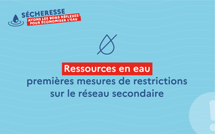 Ressources en eau : Premières mesures de restrictions sur le réseau secondaire en Gironde