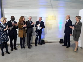 Inauguration du premier hôtel logistique urbain du groupe La Poste à Bordeaux